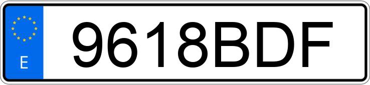 Numer rejestracyjny 9618BDF posiada MERCEDES SPRINTER