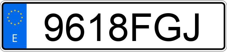 Numer rejestracyjny 9618FGJ posiada AUDI A4