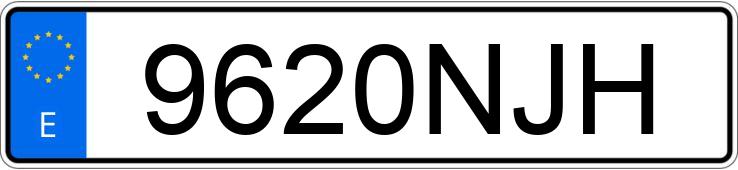 Numer rejestracyjny 9620NJH posiada FORD TRANSIT