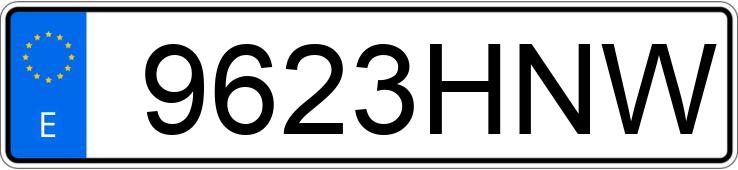 Numer rejestracyjny 9623HNW posiada NISSAN QASHQAI