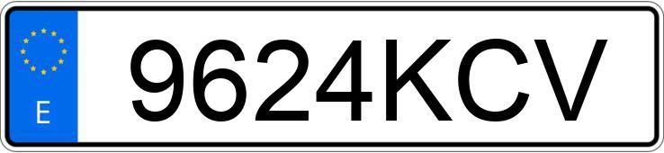 Numer rejestracyjny 9624KCV posiada VOLKSWAGEN CADDY