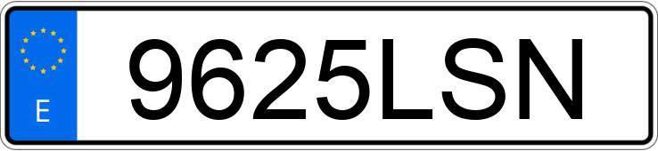 Numer rejestracyjny 9625LSN posiada PEUGEOT 3008