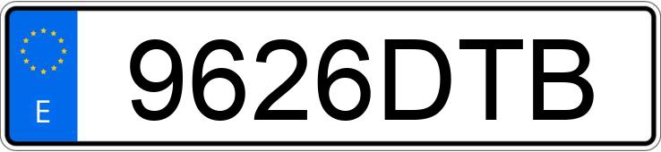 Numer rejestracyjny 9626DTB posiada PEUGEOT 807