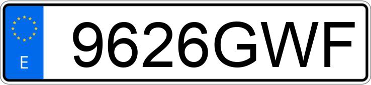 Numer rejestracyjny 9626GWF posiada PIAGGIO MP3