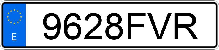 Numer rejestracyjny 9628FVR posiada AUDI Q7