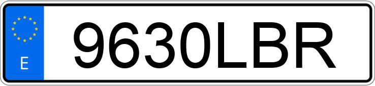 Registreringsnummeret 9630LBR har SEAT LEON