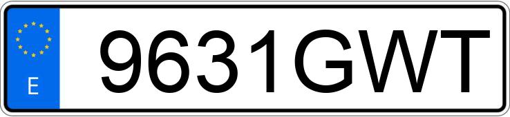 Numer rejestracyjny 9631GWT posiada FORD FIESTA