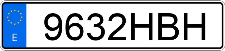 Numer rejestracyjny 9632HBH posiada BMW SERIE 3