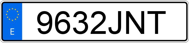 Numer rejestracyjny 9632JNT posiada FORD FOCUS