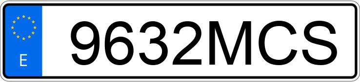 Numer rejestracyjny 9632MCS posiada VOLKSWAGEN GOLF SPORTSVAN