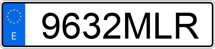 Il numero di registrazione 9632MLR ha VOLKSWAGEN ID.4
