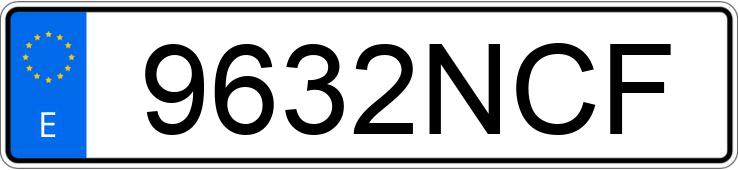 Numer rejestracyjny 9632NCF posiada KIA CEED