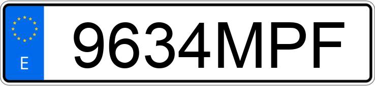 Numer rejestracyjny 9634MPF posiada KIA XCEED