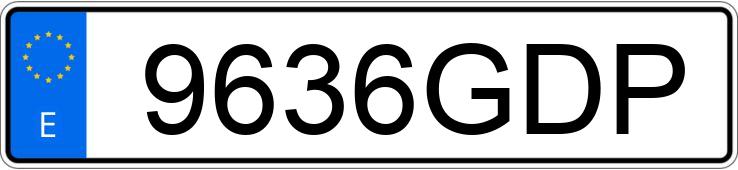 Numer rejestracyjny 9636GDP posiada RENAULT CLIO
