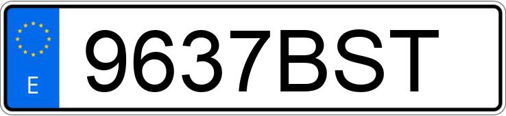 Numer rejestracyjny 9637BST posiada SEAT IBIZA Numer rejestracyjny 9637BST posiada SEAT IBIZA