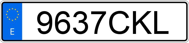 Numer rejestracyjny 9637CKL posiada FORD FOCUS