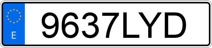 Numer rejestracyjny 9637LYD posiada VOLKSWAGEN PASSAT