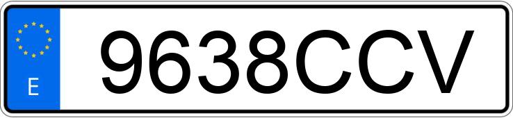 Numer rejestracyjny 9638CCV posiada RENAULT LAGUNA