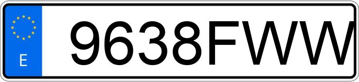 Numer rejestracyjny 9638FWW posiada ALFA ROMEO 147