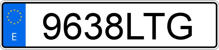 Numer rejestracyjny 9638LTG posiada BMW SERIE 2