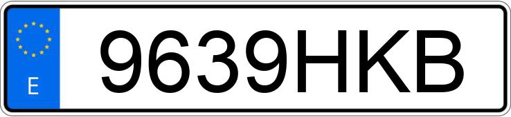 Numer rejestracyjny 9639HKB posiada MERCEDES C 180 (202) CLASSIC