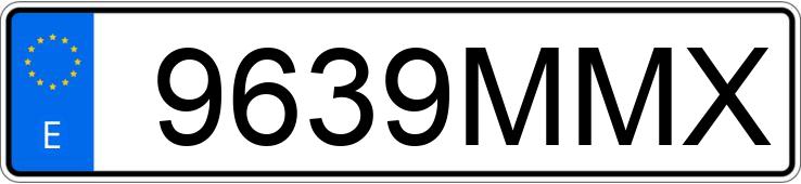 Numer rejestracyjny 9639MMX posiada SKODA OCTAVIA