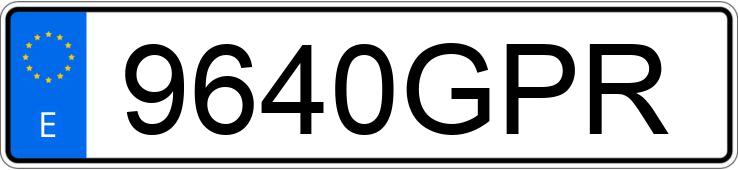 Numer rejestracyjny 9640GPR posiada AUDI A4