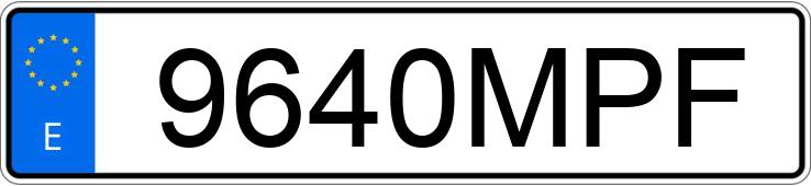 Le numéro d’enregistrement 9640MPF a KIA XCEED
