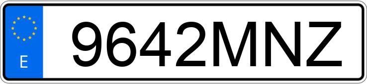 Numer rejestracyjny 9642MNZ posiada SEAT TARRACO