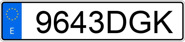 Numer rejestracyjny 9643DGK posiada HYUNDAI H-1 VAN