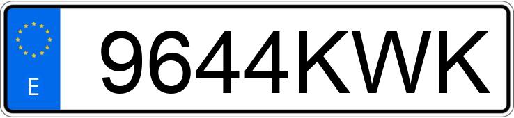Numer rejestracyjny 9644KWK posiada FAAM ROLLER Numer rejestracyjny 9644KWK posiada FAAM ROLLER