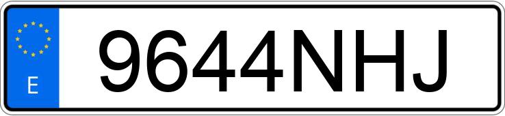 Numer rejestracyjny 9644NHJ posiada PORSCHE PANAMERA