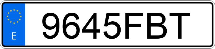 Numer rejestracyjny 9645FBT posiada CITROEN C4