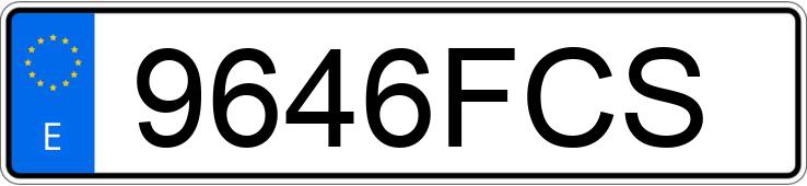 Numer rejestracyjny 9646FCS posiada AUDI A4