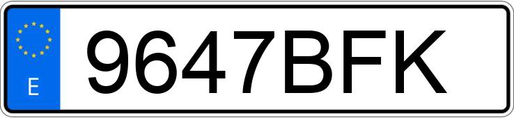 Numer rejestracyjny 9647BFK posiada SEAT IBIZA Numer rejestracyjny 9647BFK posiada SEAT IBIZA