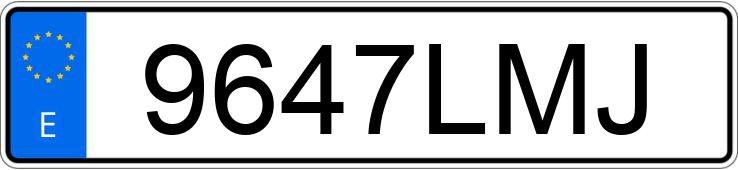 Numer rejestracyjny 9647LMJ posiada FORD TRANSIT CONNECT