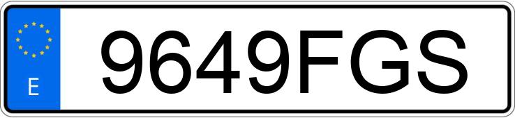 Numer rejestracyjny 9649FGS posiada CITROEN JUMPER