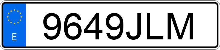 Numer rejestracyjny 9649JLM posiada OPEL ZAFIRA TOURER