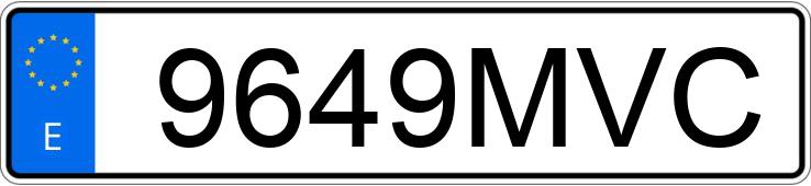Numer rejestracyjny 9649MVC posiada PEUGEOT 508