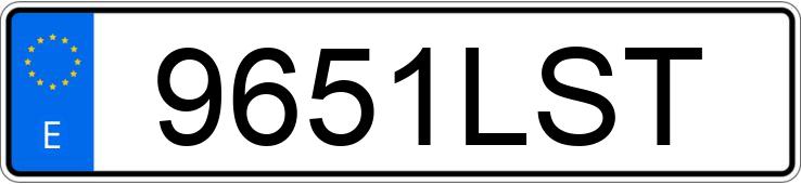 Numer rejestracyjny 9651LST posiada YAMAHA MT