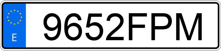 Numer rejestracyjny 9652FPM posiada BMW X5