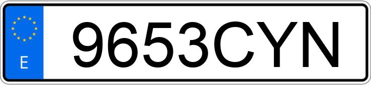 Numer rejestracyjny 9653CYN posiada RENAULT SCENIC Numer rejestracyjny 9653CYN posiada RENAULT SCENIC