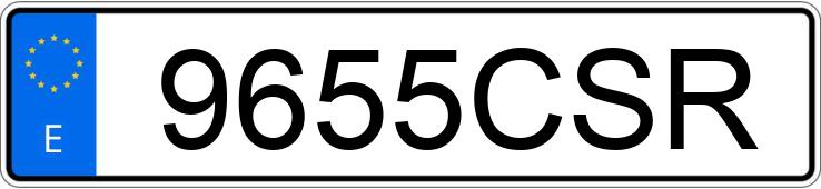 Numer rejestracyjny 9655CSR posiada SUZUKI GS 500