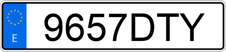 Numer rejestracyjny 9657DTY posiada SEAT CORDOBA