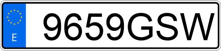 Numer rejestracyjny 9659GSW posiada NISSAN QASHQAI