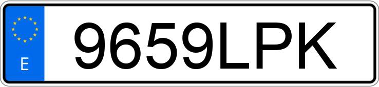 Numer rejestracyjny 9659LPK posiada AUDI Q5