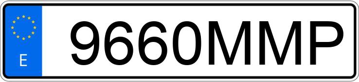 Numer rejestracyjny 9660MMP posiada PORSCHE PANAMERA