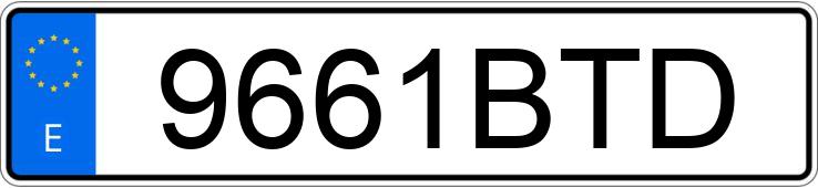 Numer rejestracyjny 9661BTD posiada SEAT TOLEDO