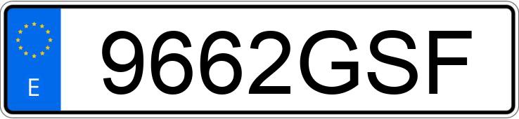 Numer rejestracyjny 9662GSF posiada VOLKSWAGEN POLO