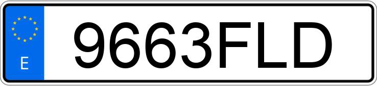 Numer rejestracyjny 9663FLD posiada SEAT IBIZA